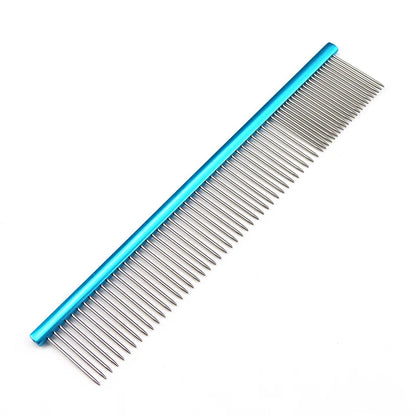 Lightweight Aluminum Pet Comb – Professional Grooming Tool for Dogs & Cats