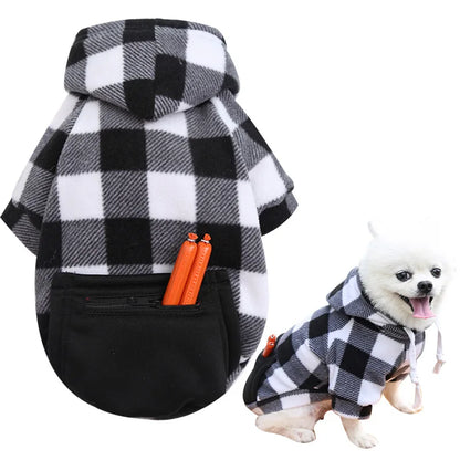 Reversible Plaid Dog Winter Coat – Warm & Waterproof Jacket for Small to Large Dogs