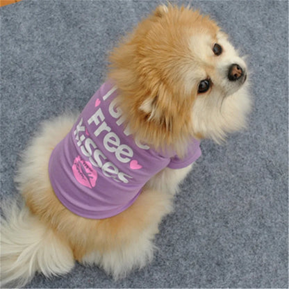 Summer Pet T-Shirt for Cats & Small Dogs - 17 Cute Designs | Lightweight & Breathable