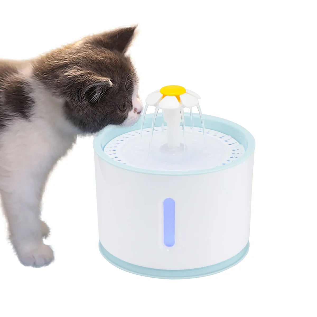 2.4L Automatic Pet Water Fountain – LED USB Electric Dispenser for Cats & Dogs