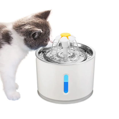 2.4L Automatic Pet Water Fountain – LED USB Electric Dispenser for Cats & Dogs