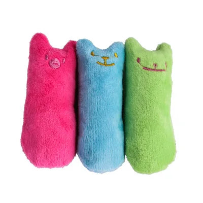 Interactive Catnip Chew Toy – Plush Teeth Grinding & Vocal Toy for Kittens & Cats