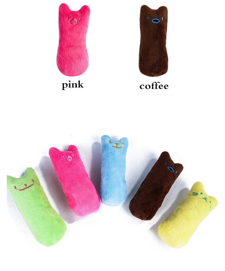 Interactive Catnip Chew Toy – Plush Teeth Grinding & Vocal Toy for Kittens & Cats