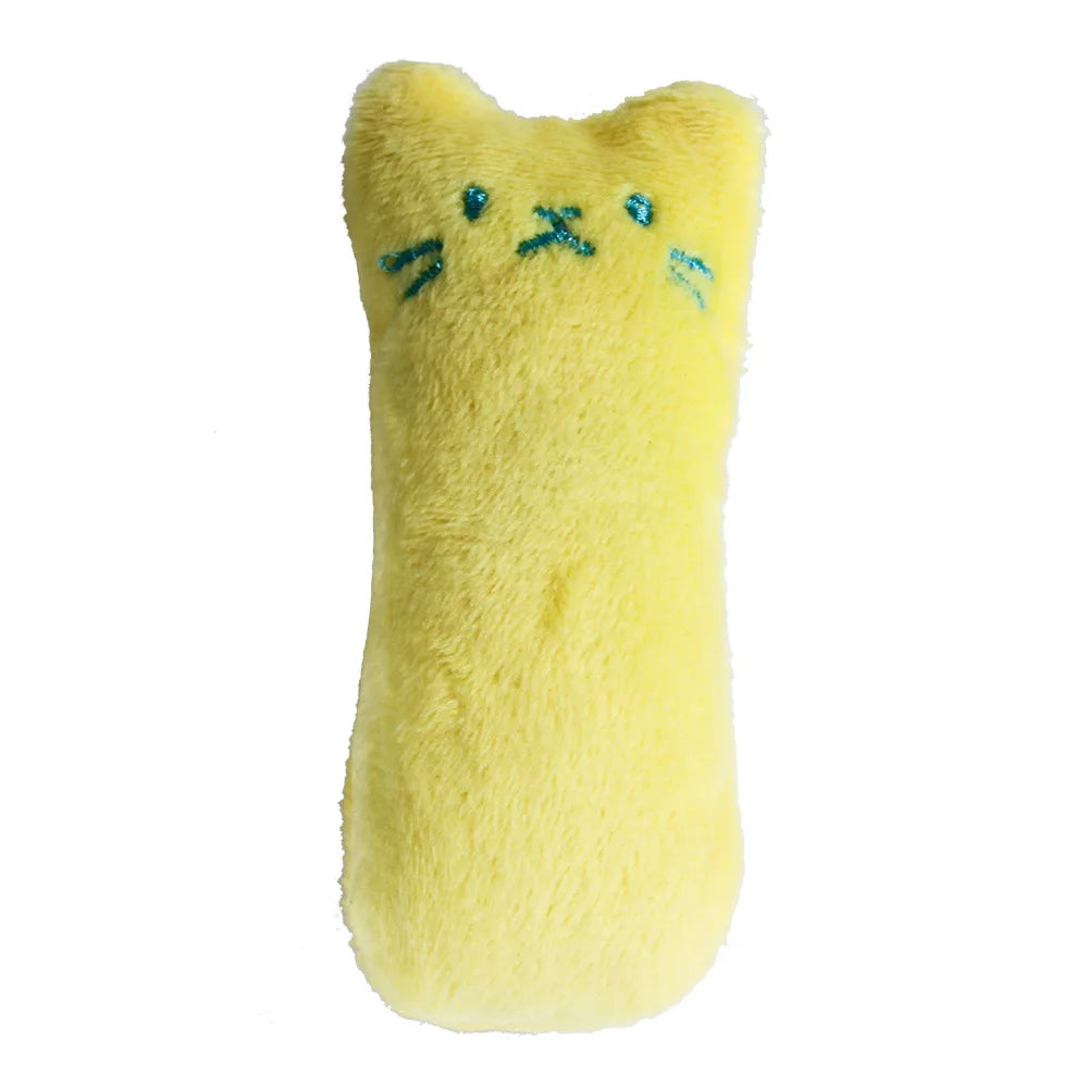 Interactive Catnip Chew Toy – Plush Teeth Grinding & Vocal Toy for Kittens & Cats