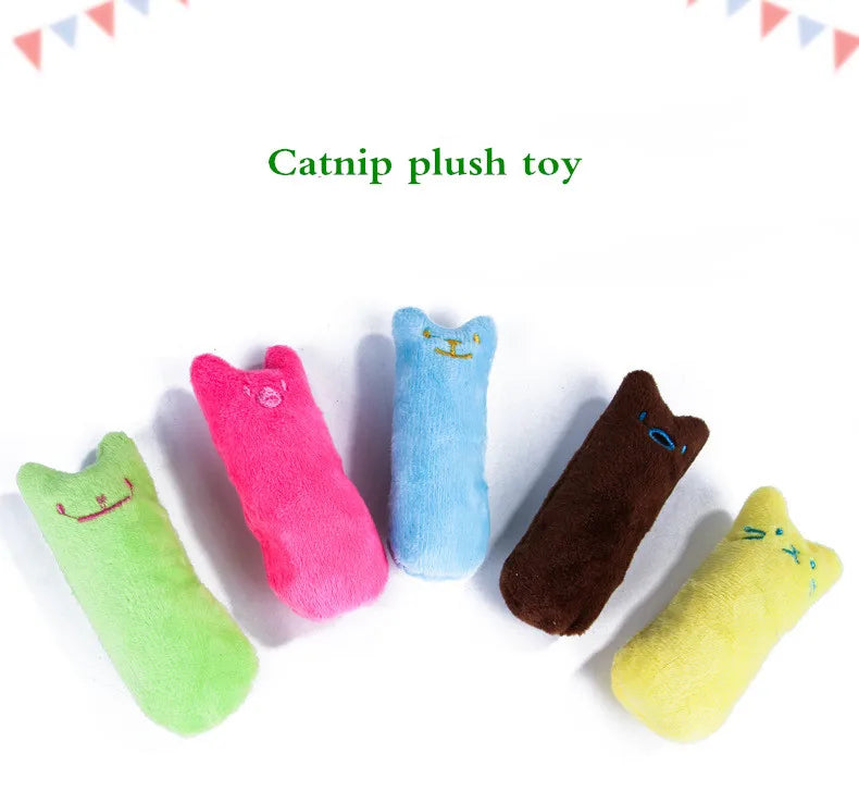 Interactive Catnip Chew Toy – Plush Teeth Grinding & Vocal Toy for Kittens & Cats