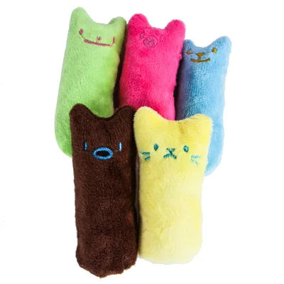 Interactive Catnip Chew Toy – Plush Teeth Grinding & Vocal Toy for Kittens & Cats