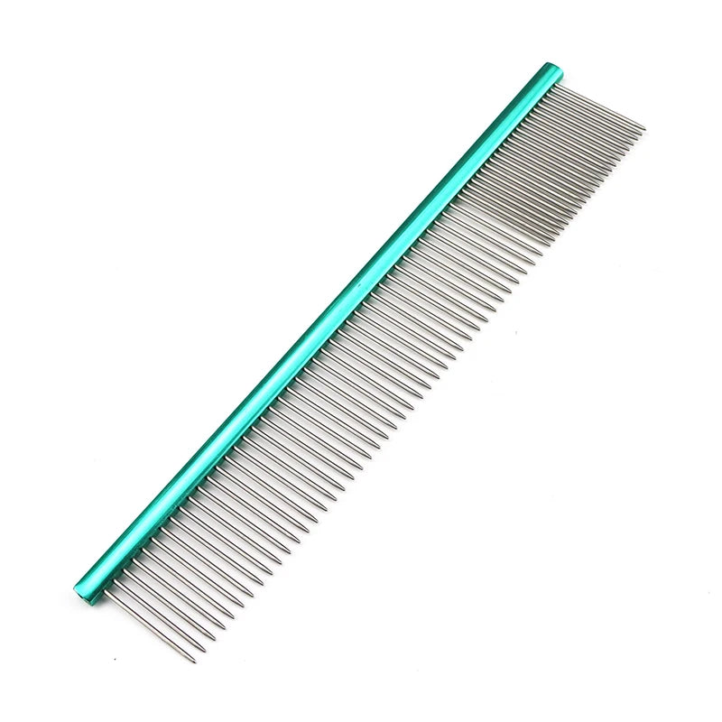 Lightweight Aluminum Pet Comb – Professional Grooming Tool for Dogs & Cats