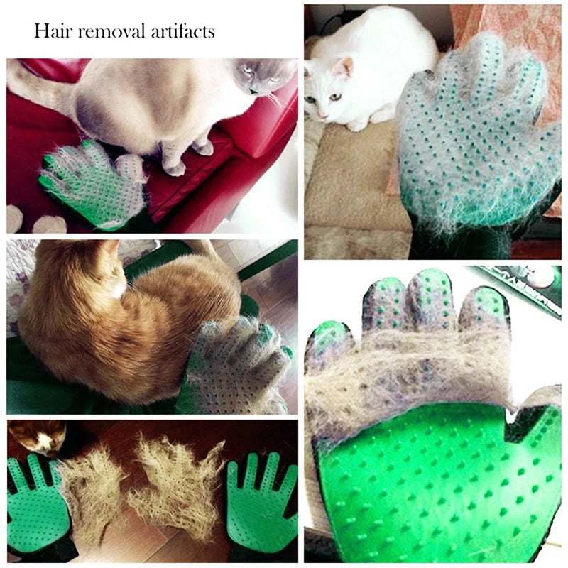 Silicone Pet Grooming Glove – Gentle & Effective Brush for Cats & Dogs | Bath & Shedding Tool