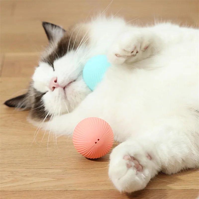 Smart Interactive Pet Ball – USB Rechargeable Automatic Moving Toy for Dogs & Cats