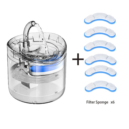 2L Automatic Pet Water Fountain – USB Powered Silent Drinking Bowl with Motion Sensor