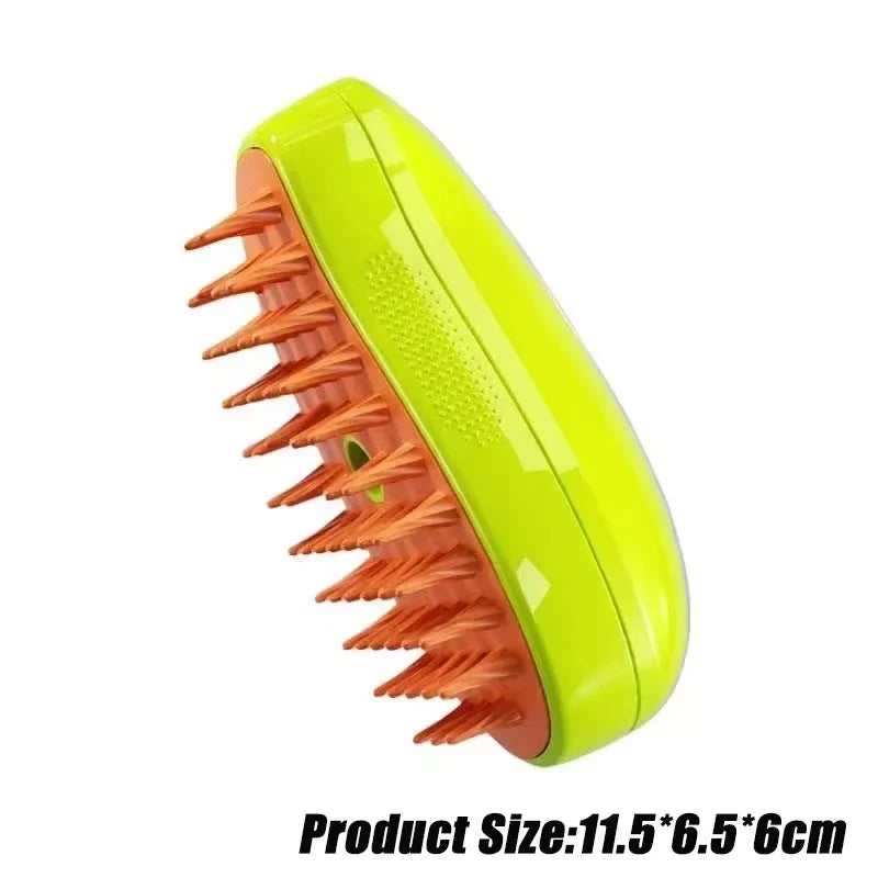 3-in-1 Steam Pet Grooming Brush – Spray, Massage & Hair Removal Comb for Cats & Dogs