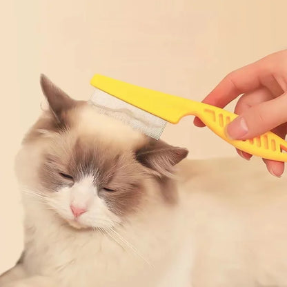 Stainless Steel Pet Flea Comb – Shedding & Grooming Tool for Cats & Dogs