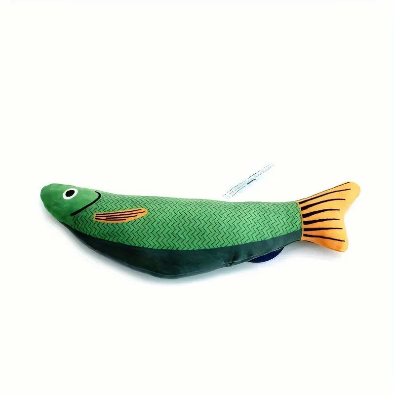 3D Realistic Fish Cat Toy – Interactive Catnip Plush Chew & Bite Pillow