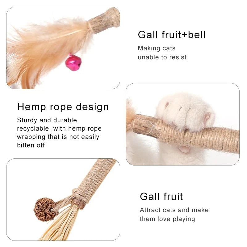 Silvervine Cat Chew Stick – Natural Teeth Cleaning & Stress Relief Toy for Kittens & Cats