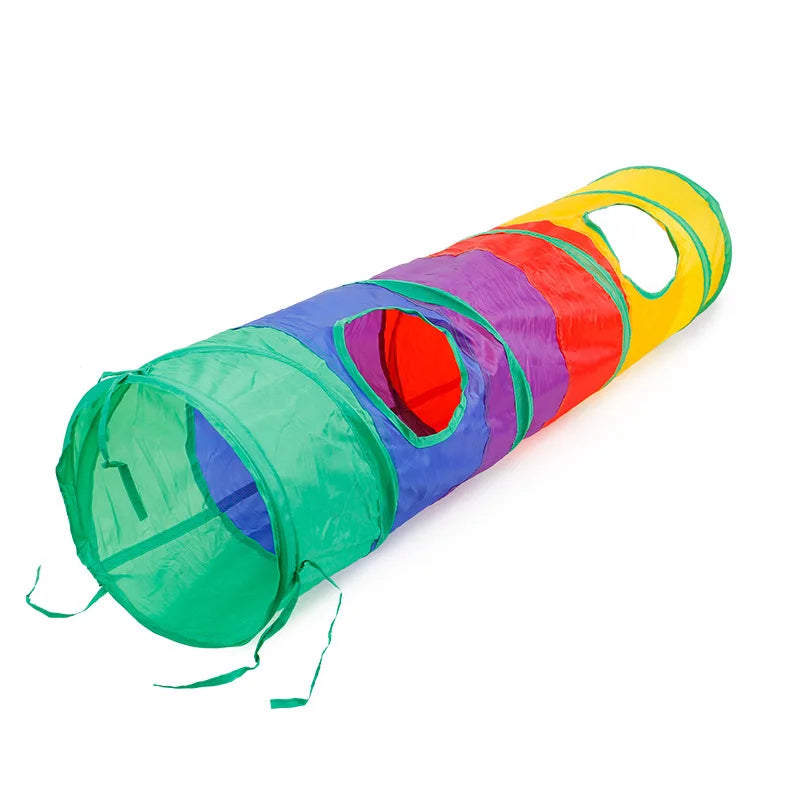 Foldable Cat Tunnel – Interactive Crinkle Play Tunnel for Indoor Fun & Exercise