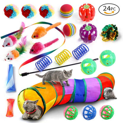 20-Piece Interactive Cat Toy Set – Fun Variety Pack for Kittens & Cats