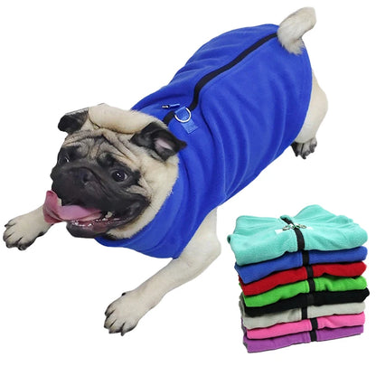 Winter Warm Dog Jacket – Soft Fleece Chihuahua Coat for Small & Medium Dogs – Cozy French Bulldog & Pug Vest