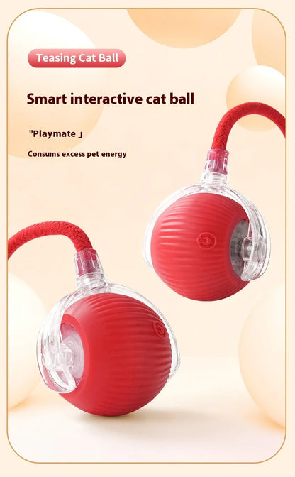 Rechargeable Smart Rolling Ball – Automatic Interactive Cat & Dog Toy