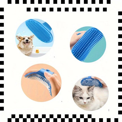 8 Pcs Pet Grooming Set, Hair Removal Comb For Dog, Flea Comb, Dog Shampoo Brush, Pet Nail Clippers, Dog Toothbrush Set