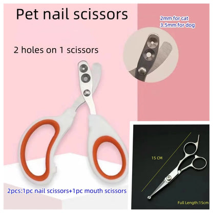 Professional Pet Grooming Scissors Set – Dog & Cat Hair Cutting & Trimming Tools