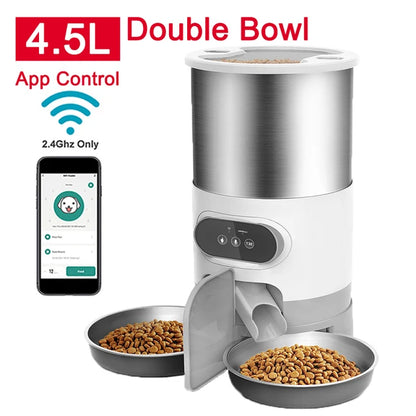 Smart Automatic Pet Feeder – App-Controlled Food Dispenser for Cats & Dogs