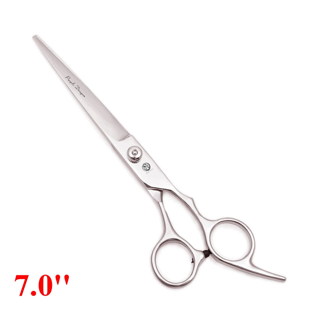 7'' Professional Dog Grooming Scissors Hair Cutting Shears Curved Thinning Comb Cat Pet Salon Hairdressing Japan Steel Z4001