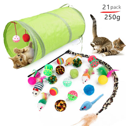 20-Piece Interactive Cat Toy Set – Fun Variety Pack for Kittens & Cats