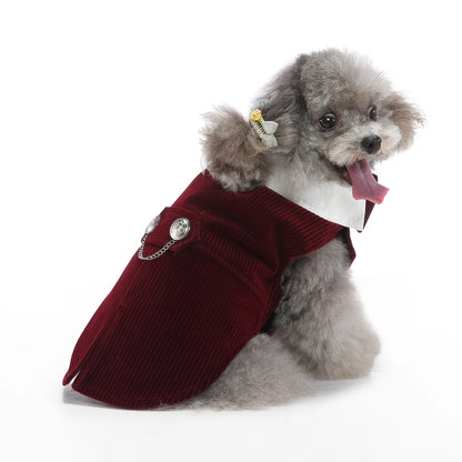 Formal Dog Tuxedo – Stylish Wedding & Party Outfit for Small & Medium Dogs