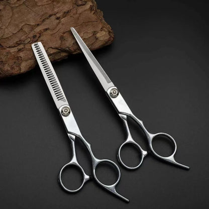 Professional Pet Grooming Scissors Set – Dog & Cat Hair Cutting & Trimming Tools