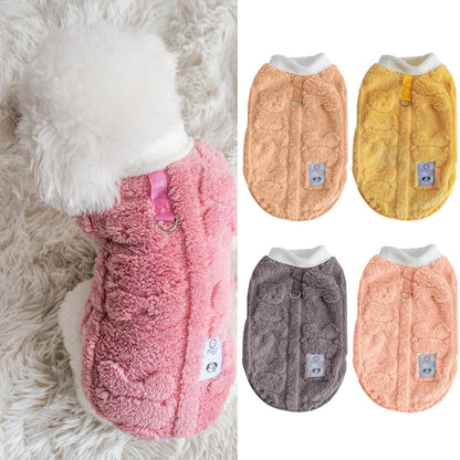 Soft Fleece Dog Sweater – Warm Pullover for Small Dogs & Cats