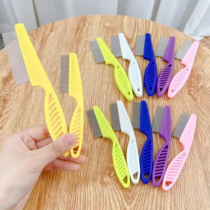 Stainless Steel Pet Flea Comb – Shedding & Grooming Tool for Cats & Dogs