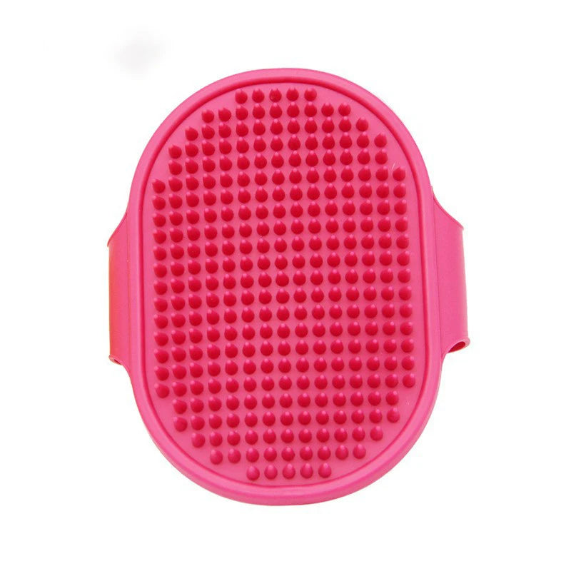 Soft Silicone Pet Bath Brush – Gentle Massage & Hair Removal Comb for Dogs & Cats