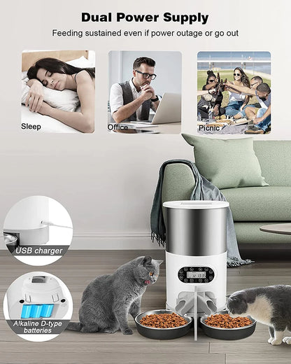 Smart Automatic Pet Feeder – App-Controlled Food Dispenser for Cats & Dogs