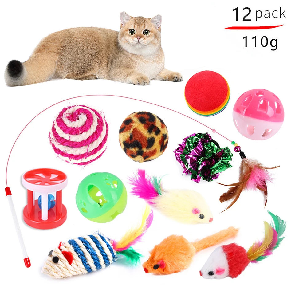 20-Piece Interactive Cat Toy Set – Fun Variety Pack for Kittens & Cats