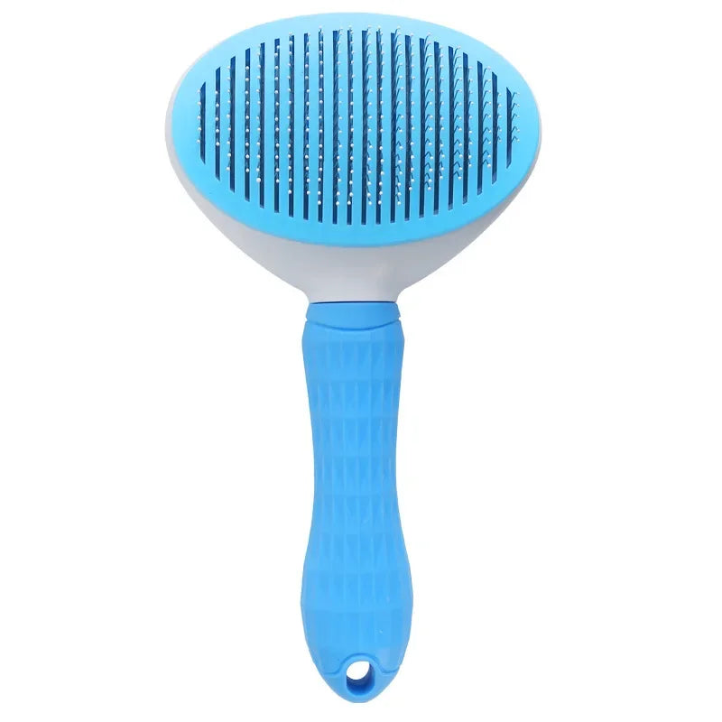 Stainless Steel Pet Grooming Brush – Hair Removal Comb for Long-Haired Dogs & Cats