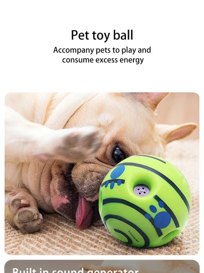 Self-Activated Squeaky Chew Ball – Interactive Toy for Cats & Dogs, Teeth Cleaning & Training