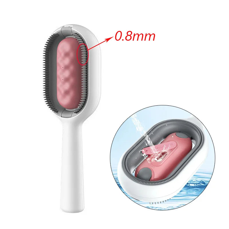 Double-Sided Pet Hair Removal Brush – Grooming Comb for Cats & Dogs