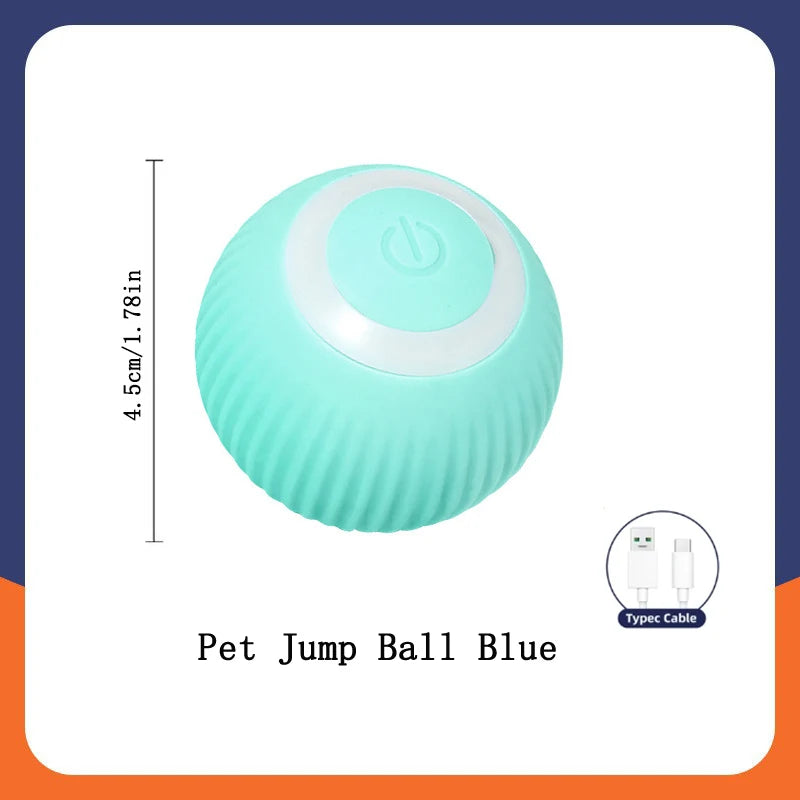 Smart Interactive Pet Ball – USB Rechargeable Automatic Moving Toy for Dogs & Cats