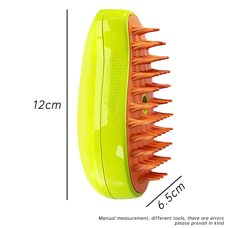 Electric Steam Pet Grooming Brush – Detangler & Massage Tool for Dogs & Cats