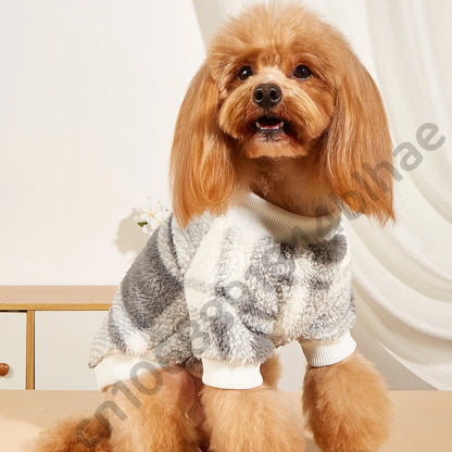 Cozy Winter Pet Sweater – Warm Fleece Jacket for Small Dogs & Cats