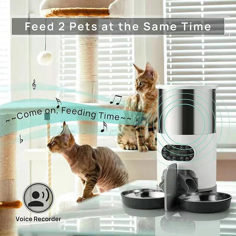 Smart Automatic Pet Feeder – App-Controlled Food Dispenser for Cats & Dogs