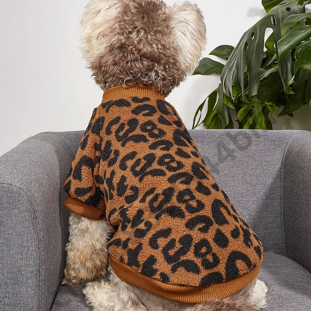 Cozy Winter Pet Sweater – Warm Fleece Jacket for Small Dogs & Cats