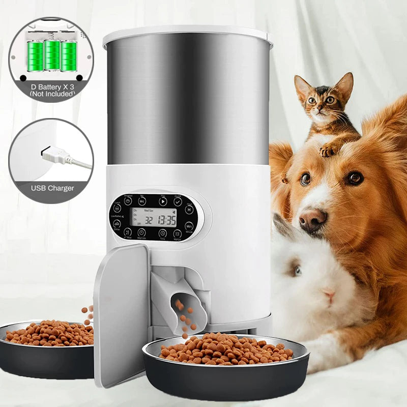 Smart Automatic Pet Feeder – App-Controlled Food Dispenser for Cats & Dogs