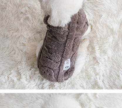 Soft Fleece Dog Sweater – Warm Pullover for Small Dogs & Cats