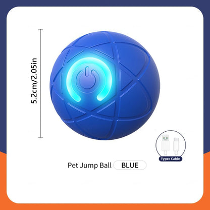 Smart Interactive Pet Ball – USB Rechargeable Automatic Moving Toy for Dogs & Cats