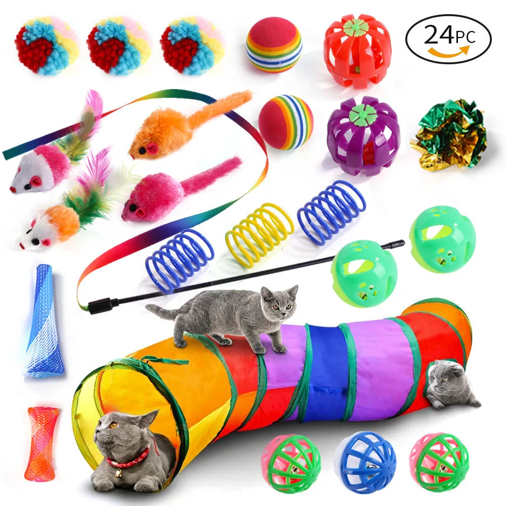 20-Piece Interactive Cat Toy Set – Fun Variety Pack for Kittens & Cats