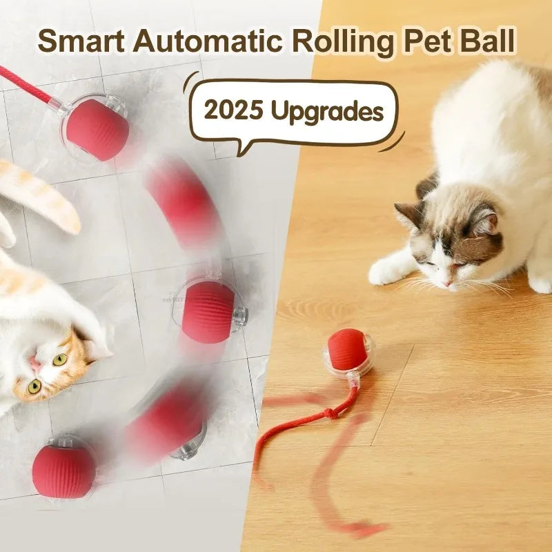 Automatic Rolling Cat Ball – Interactive Self-Moving Toy for Kittens & Cats