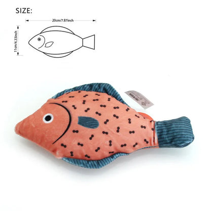 3D Realistic Fish Cat Toy – Interactive Catnip Plush Chew & Bite Pillow