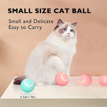 Smart Interactive Pet Ball – USB Rechargeable Automatic Moving Toy for Dogs & Cats