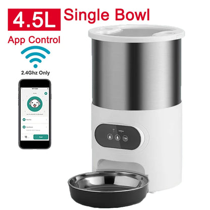 Smart Automatic Pet Feeder – App-Controlled Food Dispenser for Cats & Dogs